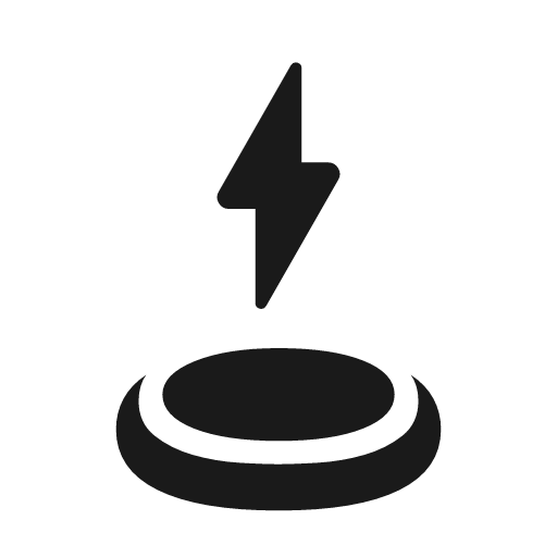 Lightning stand rounded icon, rounded style, from Material Symbols