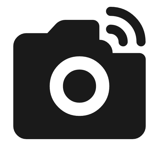 Linked camera rounded icon, rounded style, from Material Symbols