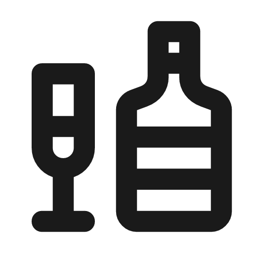 Liquor outline rounded icon, rounded style, from Material Symbols