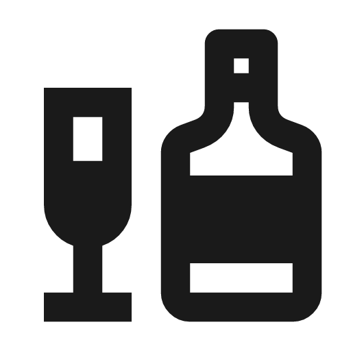Liquor icon, solid style, from Material Symbols