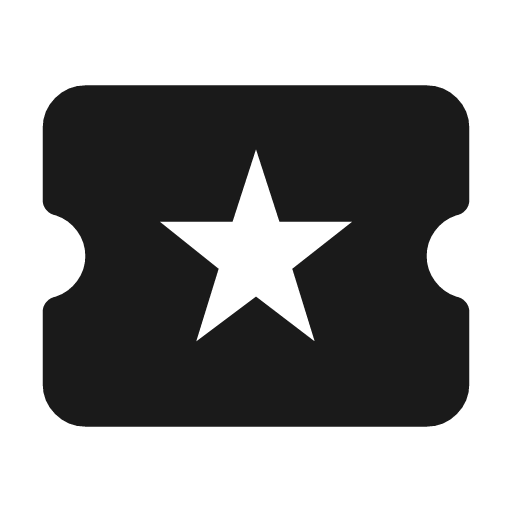 Local activity icon, solid style, from Material Symbols