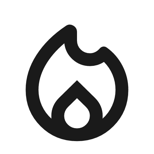 Local fire department outline rounded icon, rounded style, from Material Symbols