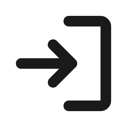 Login rounded icon, rounded style, from Material Symbols