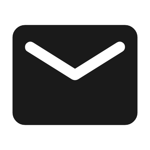 Mail rounded icon, rounded style, from Material Symbols