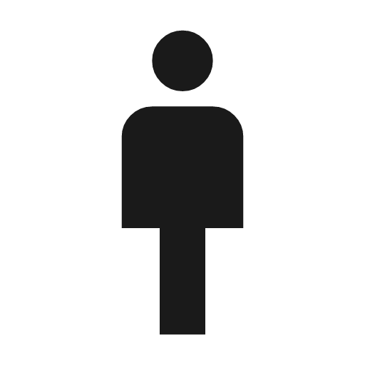 Man 2 icon, solid style, from Material Symbols