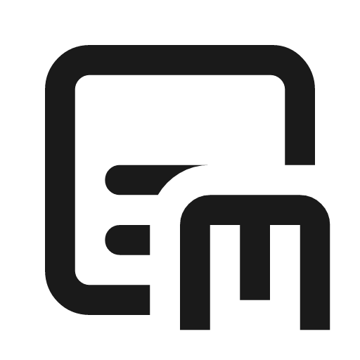 Markdown document outline icon, outline style, from Material Symbols