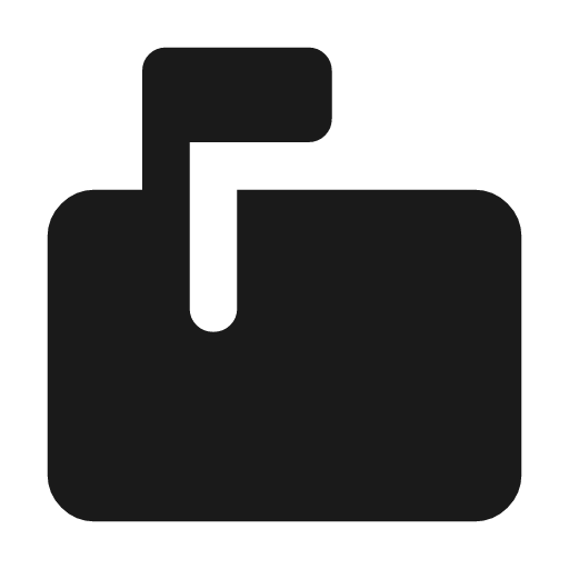 Markunread mailbox rounded icon, rounded style, from Material Symbols