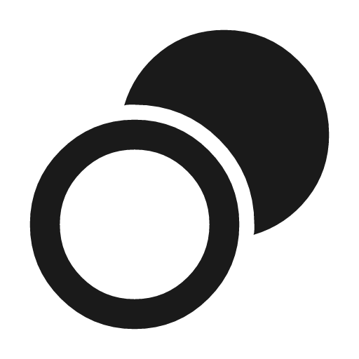 Masked transitions icon, solid style, from Material Symbols