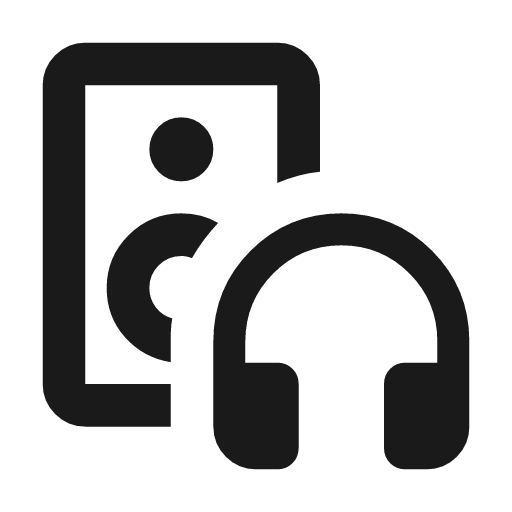 Media output outline rounded icon, rounded style, from Material Symbols
