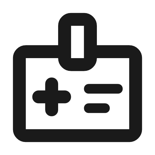 Medical information outline rounded icon, rounded style, from Material Symbols