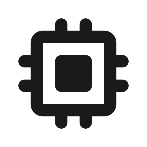 Memory rounded icon, rounded style, from Material Symbols