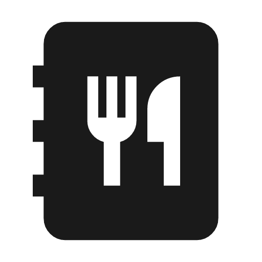 Menu book 2 icon, solid style, from Material Symbols