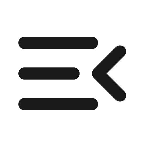 Menu open rounded icon, rounded style, from Material Symbols