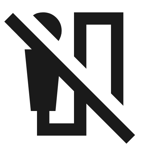 Mic external off sharp icon, sharp-cornered style, from Material Symbols