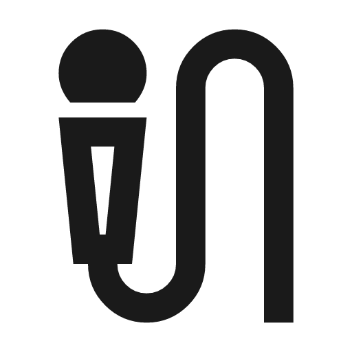 Mic external on outline icon, outline style, from Material Symbols