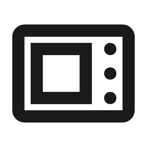 Microwave gen outline icon, outline style, from Material Symbols