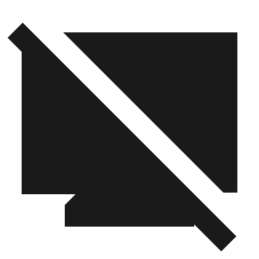 Mimo disconnect sharp icon, sharp-cornered style, from Material Symbols