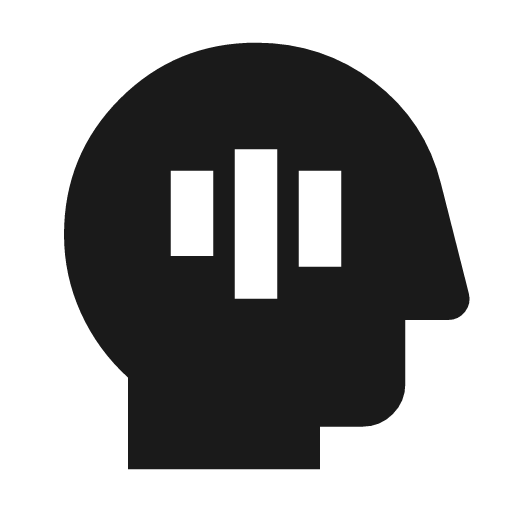 Mindfulness icon, solid style, from Material Symbols