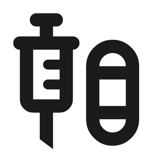 Mixture med outline icon, outline style, from Material Symbols