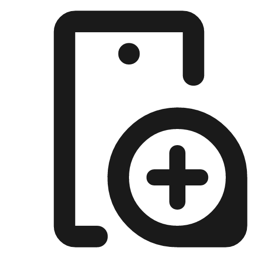 Mobile loupe outline rounded icon, rounded style, from Material Symbols