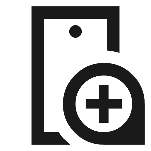 Mobile loupe outline sharp icon, sharp-cornered style, from Material Symbols