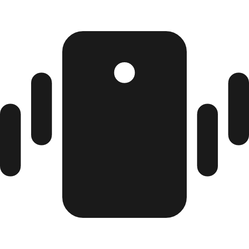 Mobile sensor hi rounded icon, rounded style, from Material Symbols