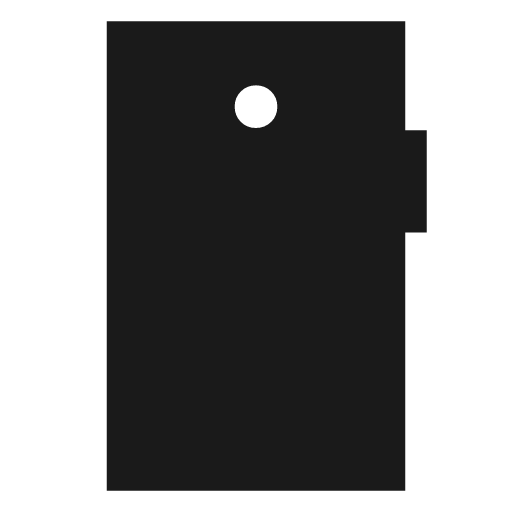 Mobile sharp icon, sharp-cornered style, from Material Symbols