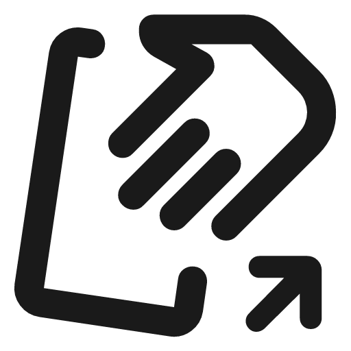 Mobile theft outline rounded icon, rounded style, from Material Symbols