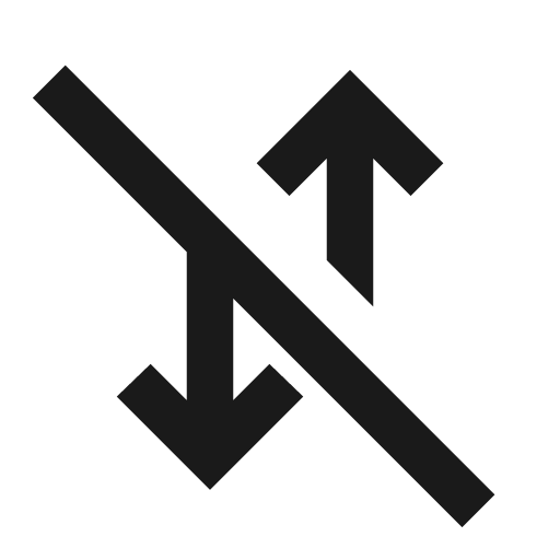 Mobiledata off icon, solid style, from Material Symbols