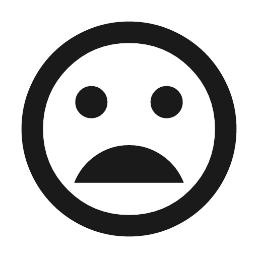 Mood bad outline icon, outline style, from Material Symbols