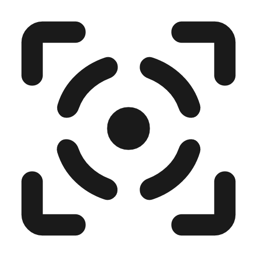 Motion sensor active rounded icon, rounded style, from Material Symbols