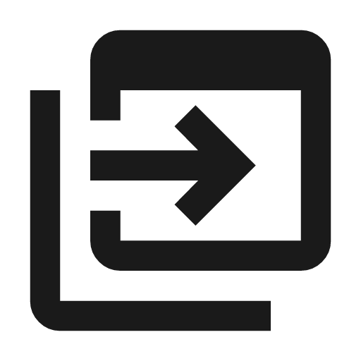Move group icon, solid style, from Material Symbols