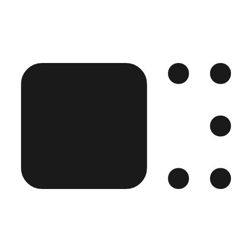 Move selection left rounded icon, rounded style, from Material Symbols