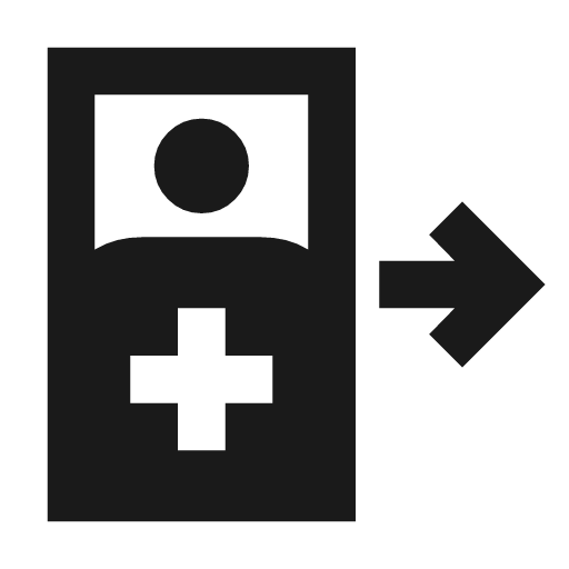 Moving beds sharp icon, sharp-cornered style, from Material Symbols