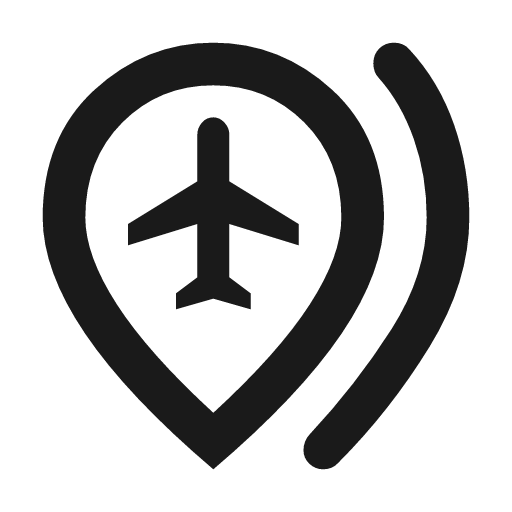 Multiple airports outline icon, outline style, from Material Symbols