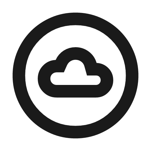 Nest farsight weather outline icon, outline style, from Material Symbols