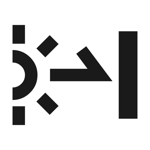 Nest sunblock sharp icon, sharp-cornered style, from Material Symbols