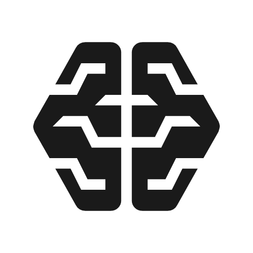 Network intelligence icon, solid style, from Material Symbols