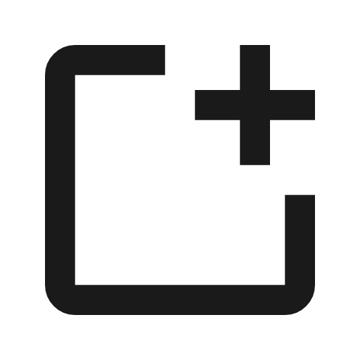 New window icon, solid style, from Material Symbols
