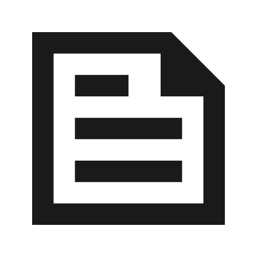 News outline sharp icon, sharp-cornered style, from Material Symbols