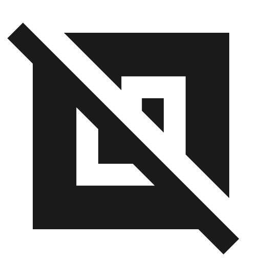 Nfc off sharp icon, sharp-cornered style, from Material Symbols