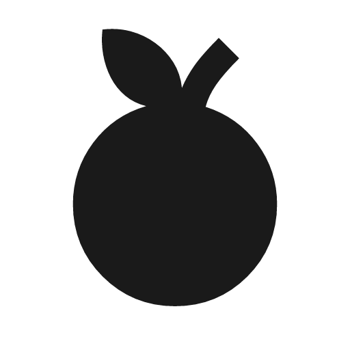 Nutrition sharp icon, sharp-cornered style, from Material Symbols
