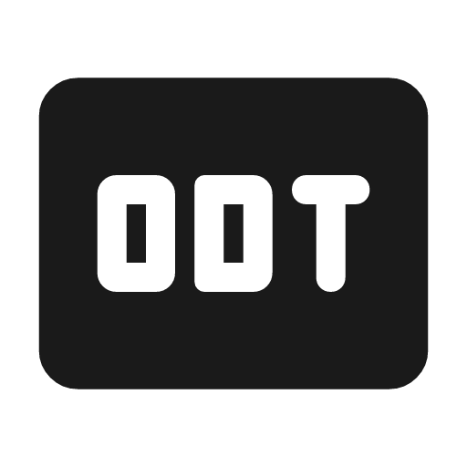Odt rounded icon, rounded style, from Material Symbols