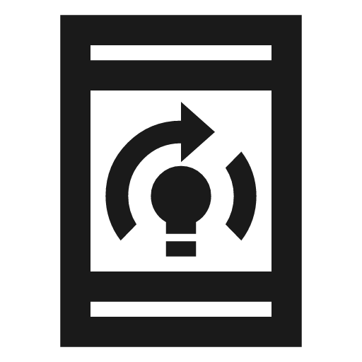 On device training outline sharp icon, sharp-cornered style, from Material Symbols