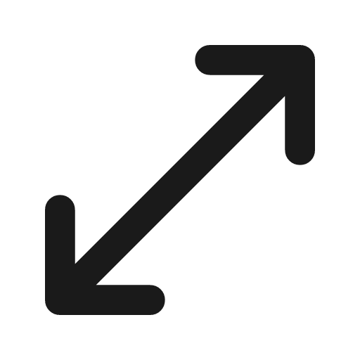 Open in full rounded icon, rounded style, from Material Symbols