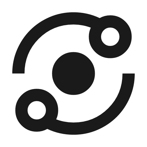 Orbit outline icon, outline style, from Material Symbols
