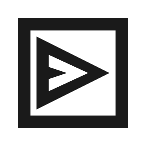 Outbox alt outline sharp icon, sharp-cornered style, from Material Symbols