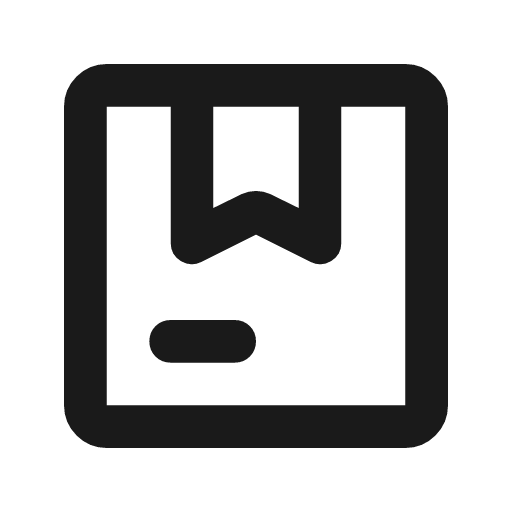 Package outline rounded icon, rounded style, from Material Symbols