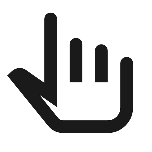 Pan tool alt outline icon, outline style, from Material Symbols