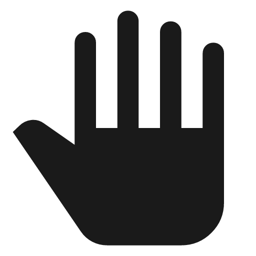 Pan tool icon, solid style, from Material Symbols